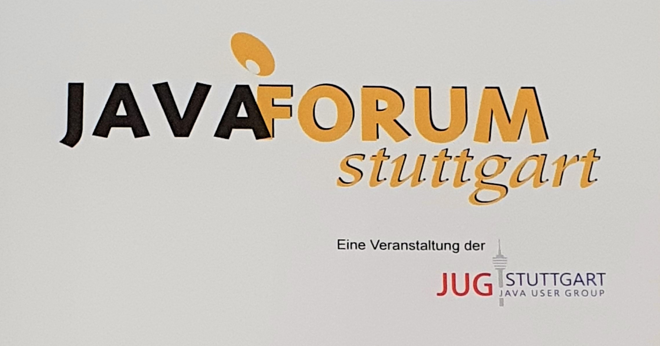 Schreibblock und Stift vom Javaforum Stuttgart